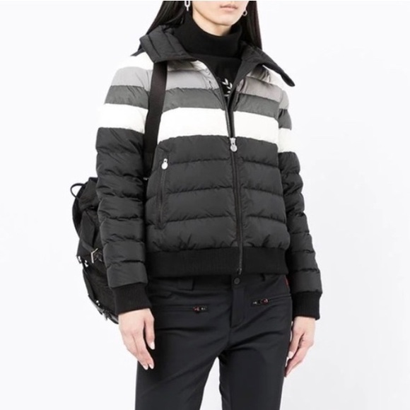 Perfect Moment Queenie Down Coat Jacket, Black Rainbow Size XS New w/Tag - Picture 3 of 15